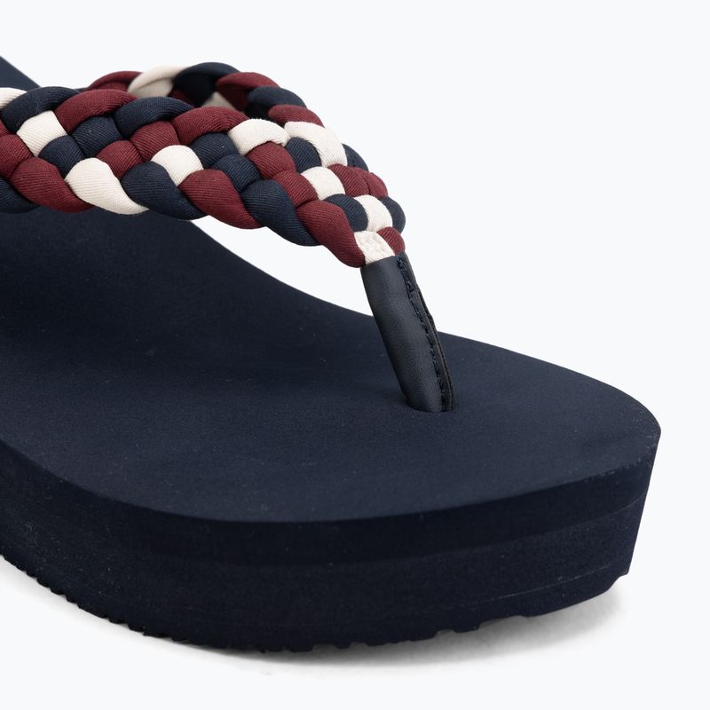 Șlapi pentru femei Tommy Hilfiger Wedge Braided Summer Sandal rwb 7
