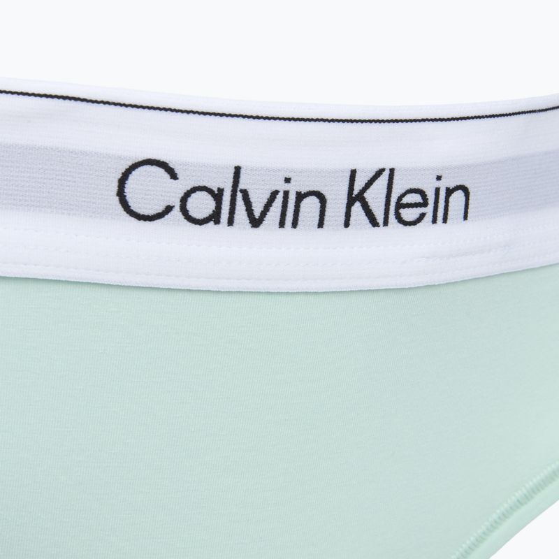 Tanga pentru femei Calvin Klein LV00QF8518 Thong feel the mint 3