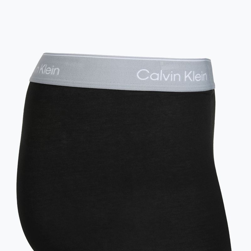 Boxeri Calvin Klein LV00NB4394 Brief 3 perechi black with/darkest spruce wb/black w 4