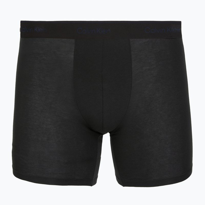 Boxeri Calvin Klein LV00NB4394 Brief 3 perechi black w/heavenly iris logo/black w 5