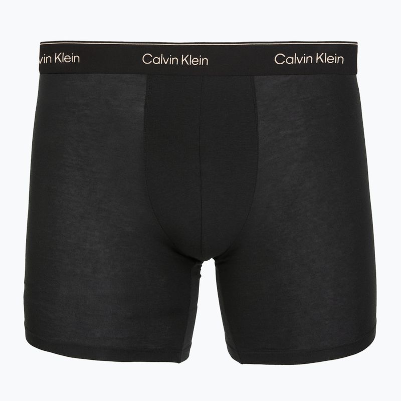 Boxeri Calvin Klein LV00NB4394 Brief 3 perechi black w/heavenly iris logo/black w 6