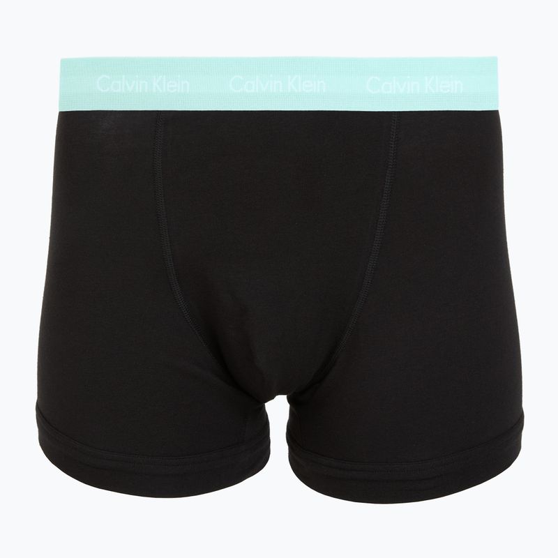 Boxeri pentru bărbați Calvin Klein 0000U2662G Trunk 3 perechi black in plume wb/black in misty sag 2