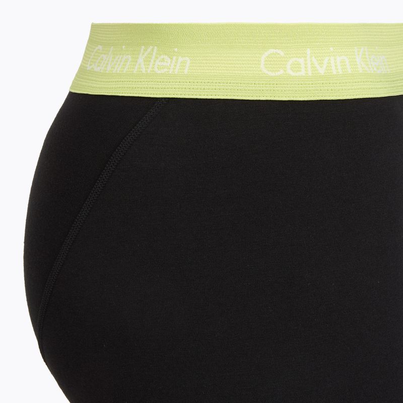 Boxeri pentru bărbați Calvin Klein 0000U2662G Trunk 3 perechi black in green bloom wb/black in da 4