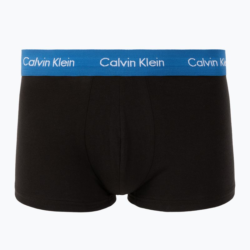 Boxeri Calvin Klein 0000U2664G Low Rise Trunk 3 perechi black/classic blue/black 2