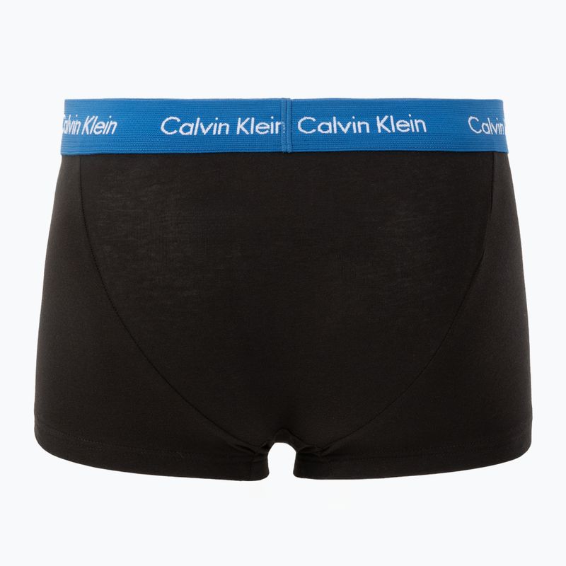 Boxeri Calvin Klein 0000U2664G Low Rise Trunk 3 perechi black/classic blue/black 3