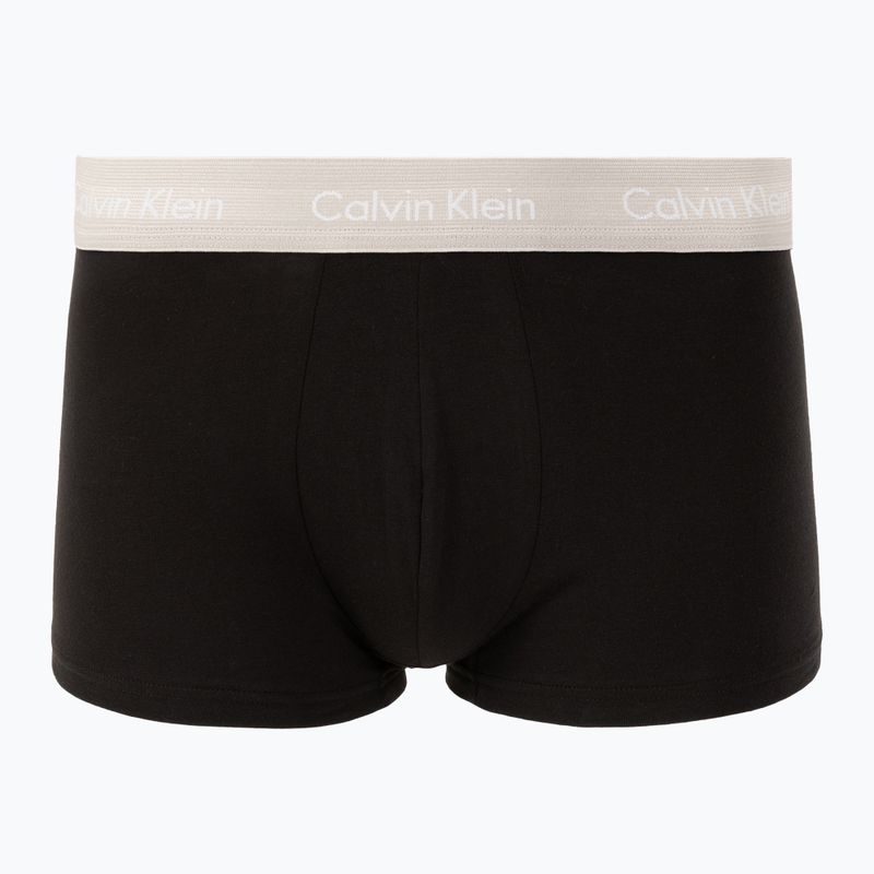 Boxeri Calvin Klein 0000U2664G Low Rise Trunk 3 perechi black/classic blue/black 5