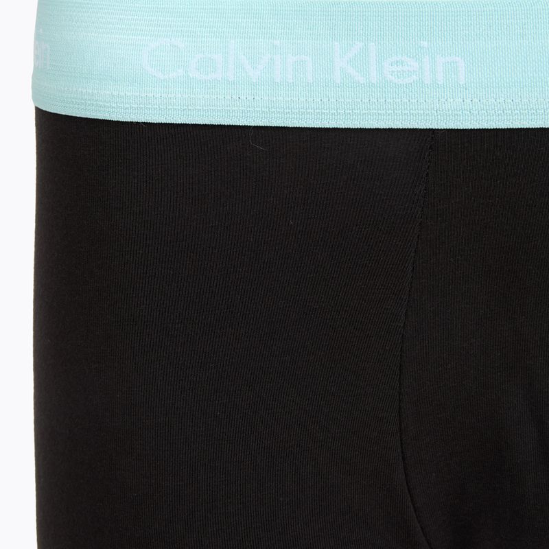 Boxeri pentru bărbați Calvin Klein 0000U2664G Low Rise Trunk 3 pairs black in plume wb/ black in misty sag 4
