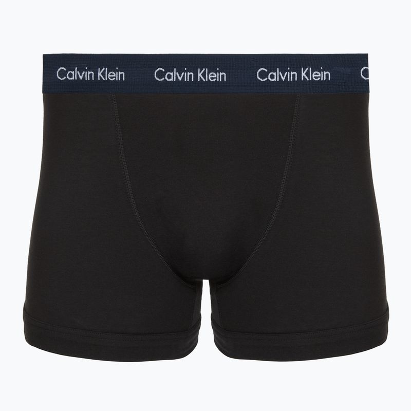 Boxeri pentru bărbați Calvin Klein 0000U2662G Trunk 3 perechi black in green bloom wb/black in da 4