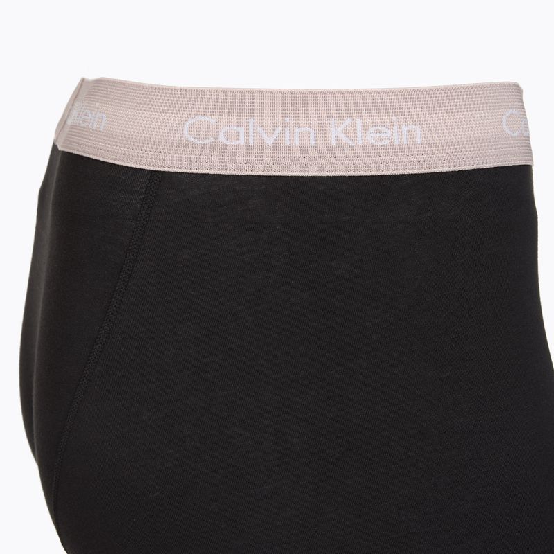 Boxeri pentru bărbați Calvin Klein 0000U2662G Trunk 3 perechi black in green bloom wb/black in da 6