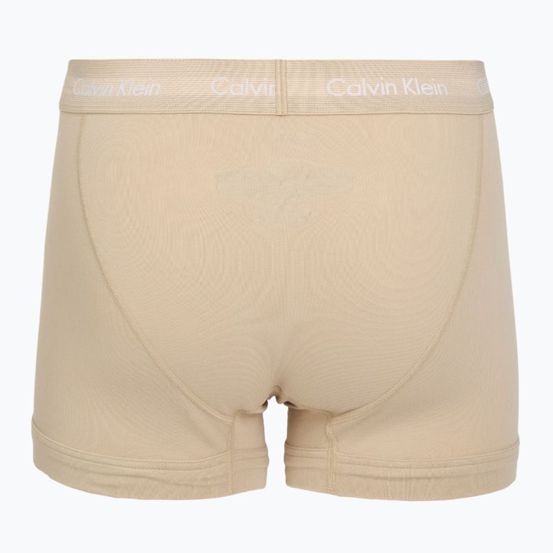 Boxeri pentru bărbați Calvin Klein 0000U2662G Trunk 3 perechi sodalite blue/redwood/white pepper 3