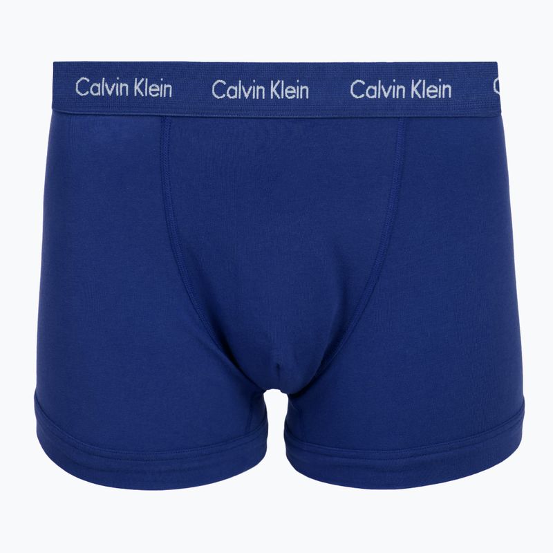 Boxeri pentru bărbați Calvin Klein 0000U2662G Trunk 3 perechi sodalite blue/redwood/white pepper 5