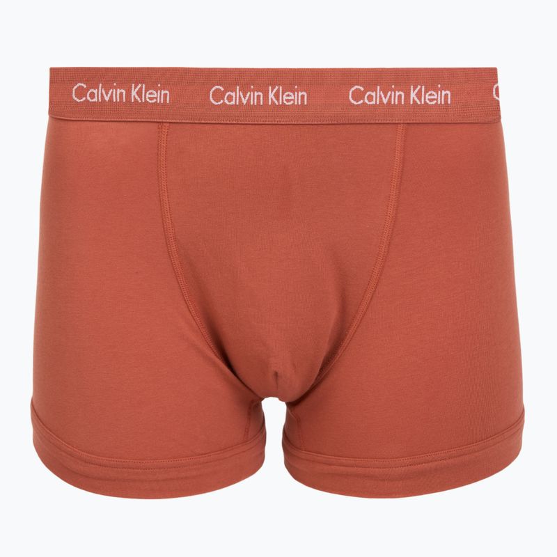 Boxeri pentru bărbați Calvin Klein 0000U2662G Trunk 3 perechi sodalite blue/redwood/white pepper 6