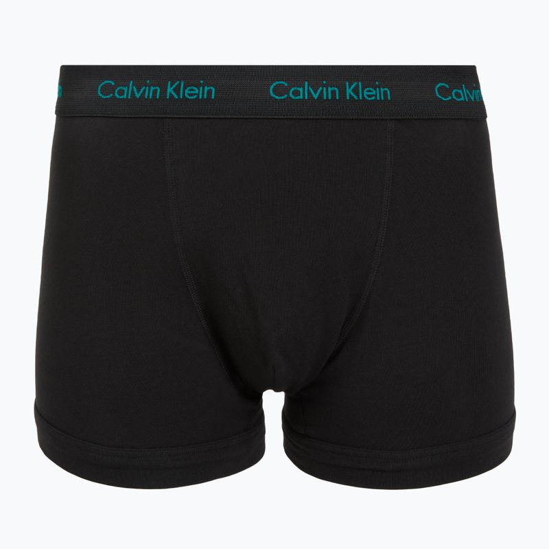 Boxeri pentru bărbați Calvin Klein 0000U2662G Trunk 3 perechi of black bodies and wbs with driftwood 2