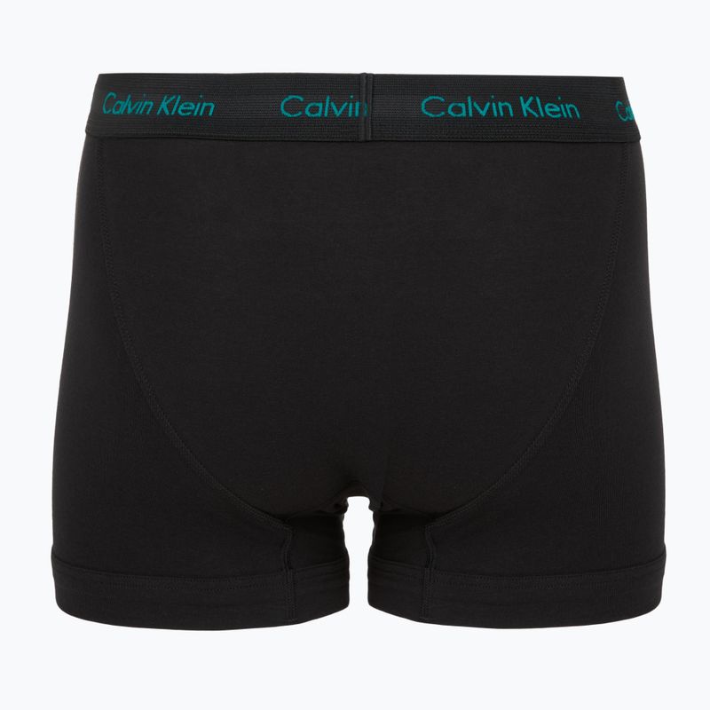 Boxeri pentru bărbați Calvin Klein 0000U2662G Trunk 3 perechi of black bodies and wbs with driftwood 3