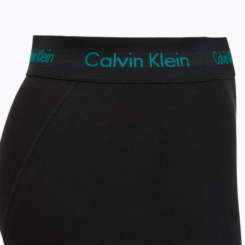 Boxeri pentru bărbați Calvin Klein 0000U2662G Trunk 3 perechi of black bodies and wbs with driftwood 4