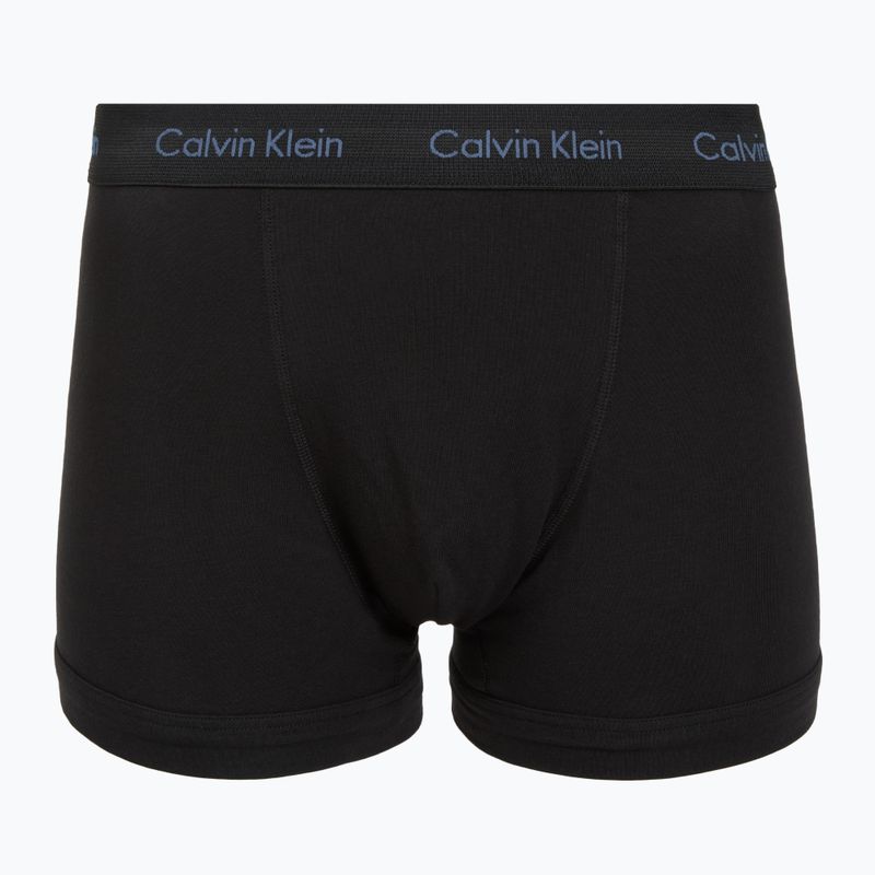 Boxeri pentru bărbați Calvin Klein 0000U2662G Trunk 3 perechi of black bodies and wbs with driftwood 6