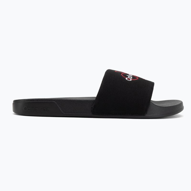 Șlapi pentru bărbați Calvin Klein YM0YM01393 Ess black/rhubarb 2