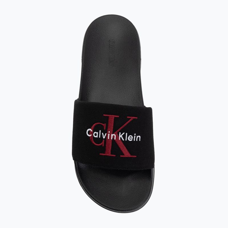 Șlapi pentru bărbați Calvin Klein YM0YM01393 Ess black/rhubarb 5