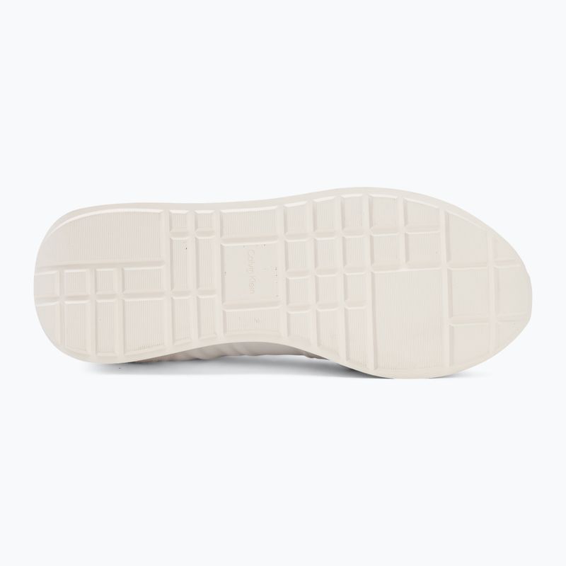 Încălțăminte pentru bărbați Calvin Klein YM0YM01414 Retro Runner Sock Laceup Mix mat bright white/light grey 4
