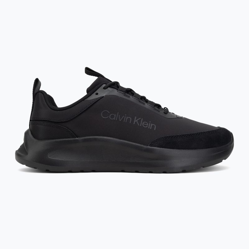 Încălțăminte pentru bărbați Calvin Klein HM0HM02342 Light Eva Runn Essential Laceup Nylon Suede triple black 2