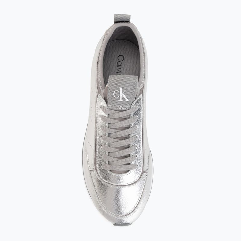 Încălțăminte pentru femei Calvin Klein HW0HW03287 Retro Runner Metallic silver 5