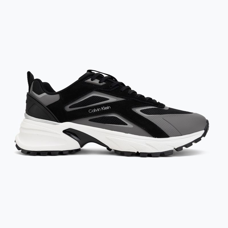 Încălțăminte pentru bărbați Calvin Klein HM0HM02220 Hike Runner Stripe Mix Nylon Suede black/granite road 2