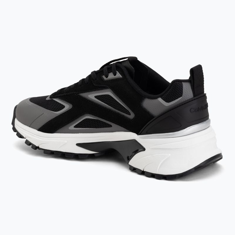 Încălțăminte pentru bărbați Calvin Klein HM0HM02220 Hike Runner Stripe Mix Nylon Suede black/granite road 3