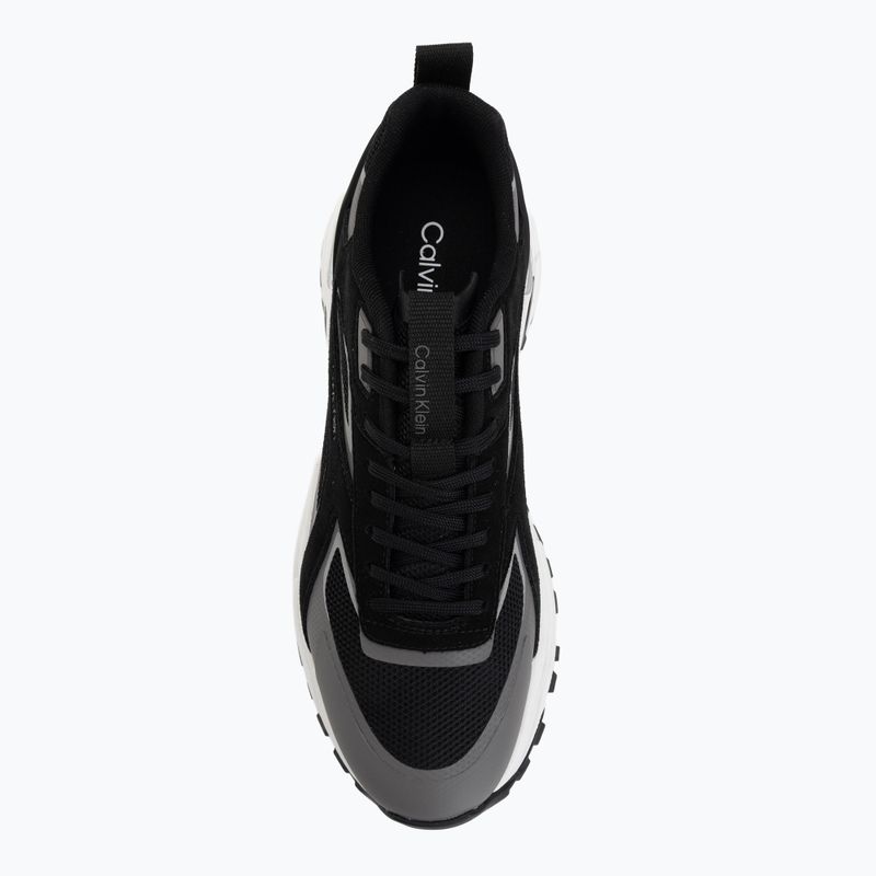 Încălțăminte pentru bărbați Calvin Klein HM0HM02220 Hike Runner Stripe Mix Nylon Suede black/granite road 5