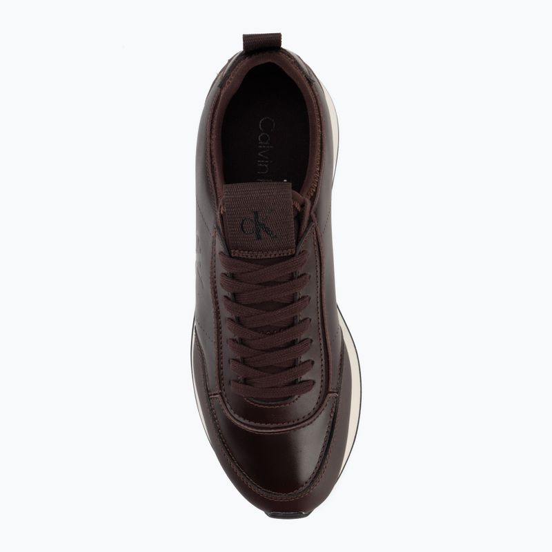 Încălțăminte pentru femei Calvin Klein HW0HW03118 Retro Runner Sock PANL Leather Neo bordeaux 5