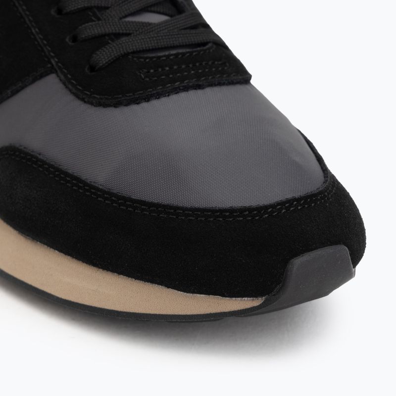 Încălțăminte pentru bărbați Calvin Klein HM0HM02212 Retro Runner Bans Leather Suede black/iron gate/amber gold 7