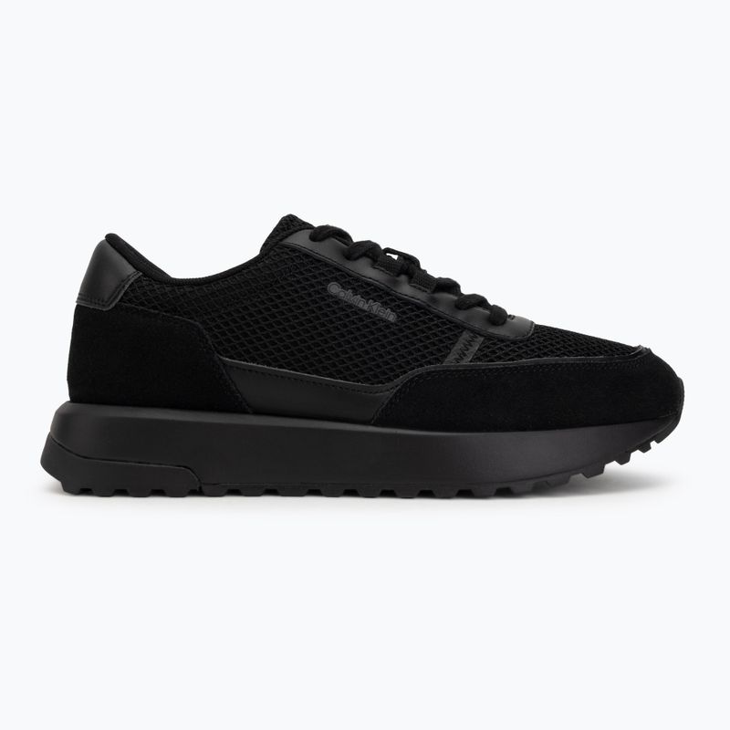Încălțăminte pentru bărbați Calvin Klein HM0HM02215 City Runner Laceup Nylon Recycled Suede triple black 2