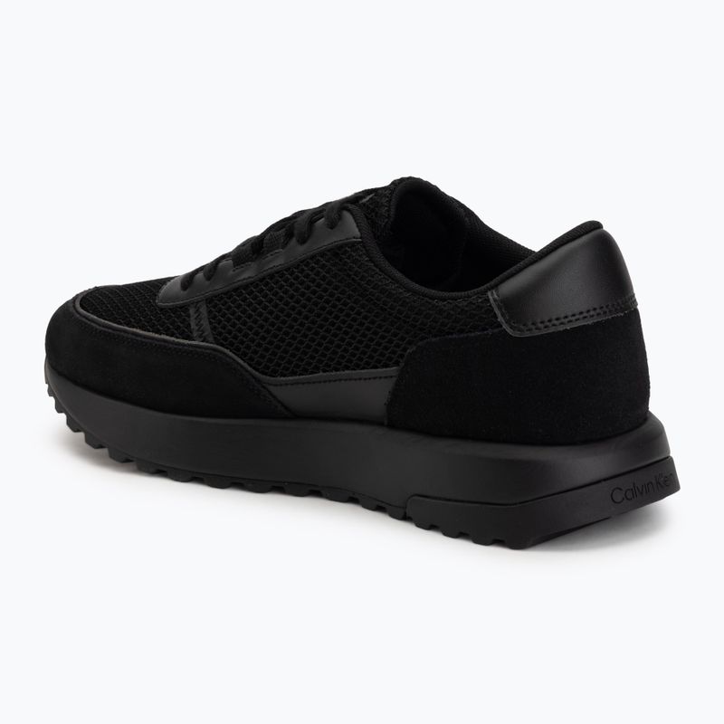 Încălțăminte pentru bărbați Calvin Klein HM0HM02215 City Runner Laceup Nylon Recycled Suede triple black 3