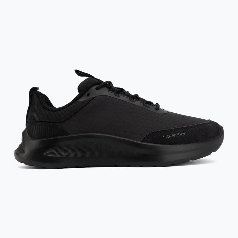Încălțăminte pentru bărbați Calvin Klein HM0HM02343 Light Eva Runn Laceup AOP triple black 2