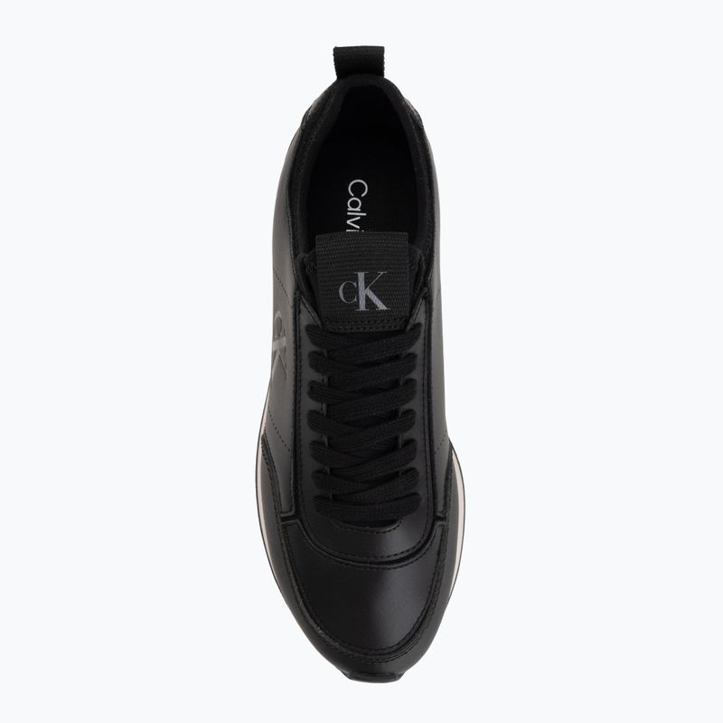 Încălțăminte pentru femei Calvin Klein HW0HW03118 Retro Runner Sock PANL Leather Neo black/crystal grey 5