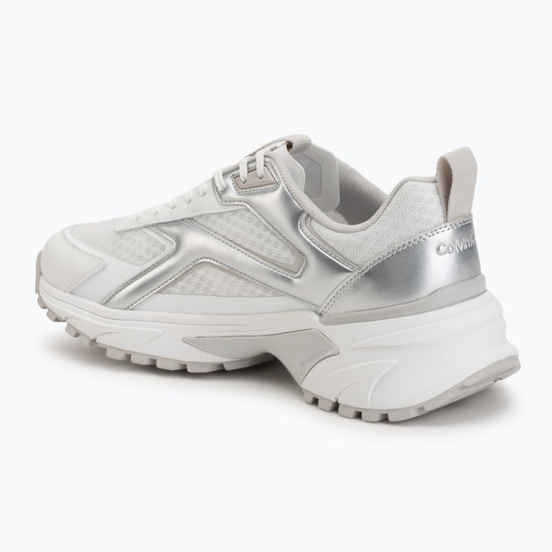 Încălțăminte pentru bărbați Calvin Klein HM0HM02341 Hike Runner Stripe Met Mix bright white/silver/light grey 3