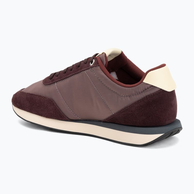 Încălțăminte pentru bărbați Calvin Klein YM0YM01361 Retro Runner Ess Mix Mat bordeaux/peppercorn/vanilla 3