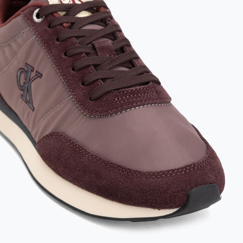 Încălțăminte pentru bărbați Calvin Klein YM0YM01361 Retro Runner Ess Mix Mat bordeaux/peppercorn/vanilla 7