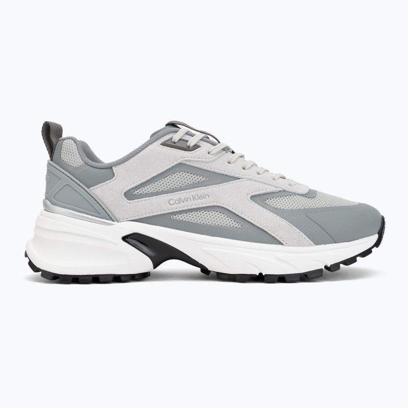 Încălțăminte pentru bărbați Calvin Klein HM0HM02220 Hike Runner Stripe Mix Nylon Suede light grey/granite grey 2