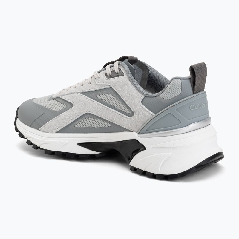 Încălțăminte pentru bărbați Calvin Klein HM0HM02220 Hike Runner Stripe Mix Nylon Suede light grey/granite grey 3