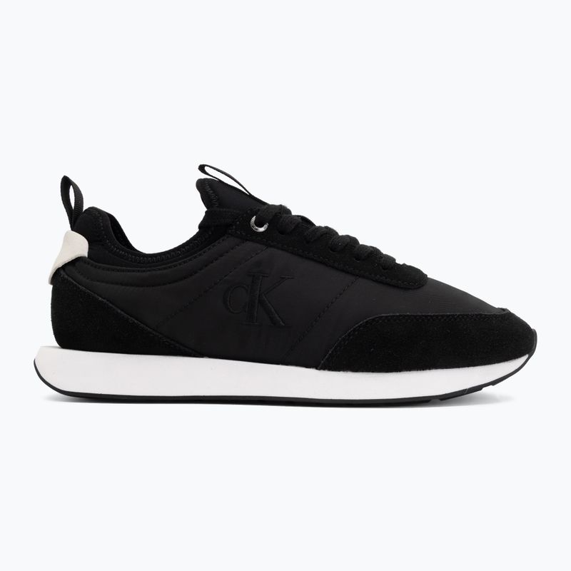 Încălțăminte pentru bărbați Calvin Klein YM0YM01414 Retro Runner Sock Laceup Mix matte black/bright white 2
