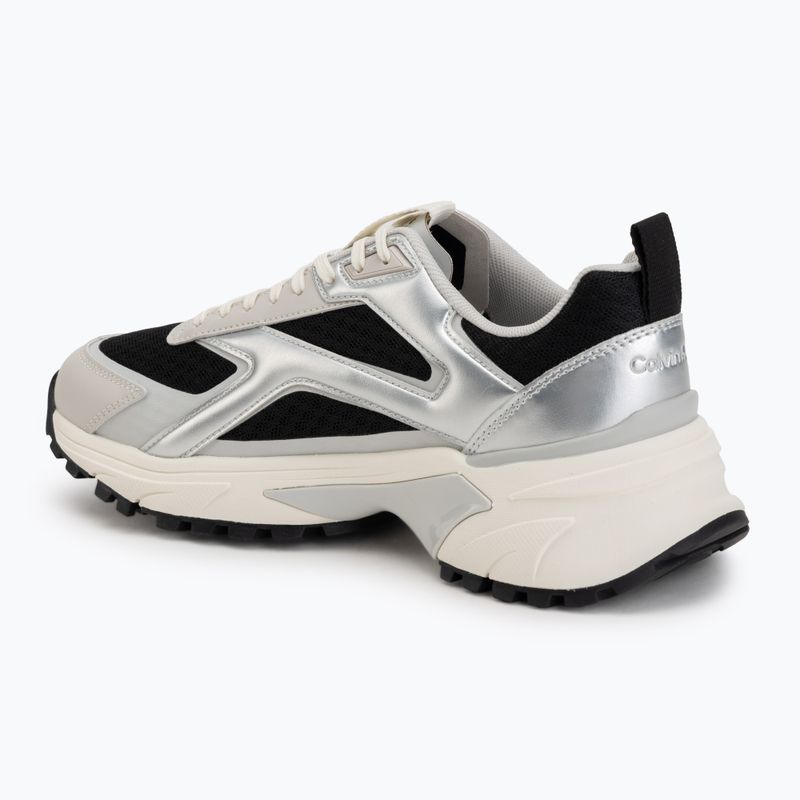 Încălțăminte pentru femei Calvin Klein HW0HW03140 Hike Run Stripe Mesh Met black/silver/light grey 3