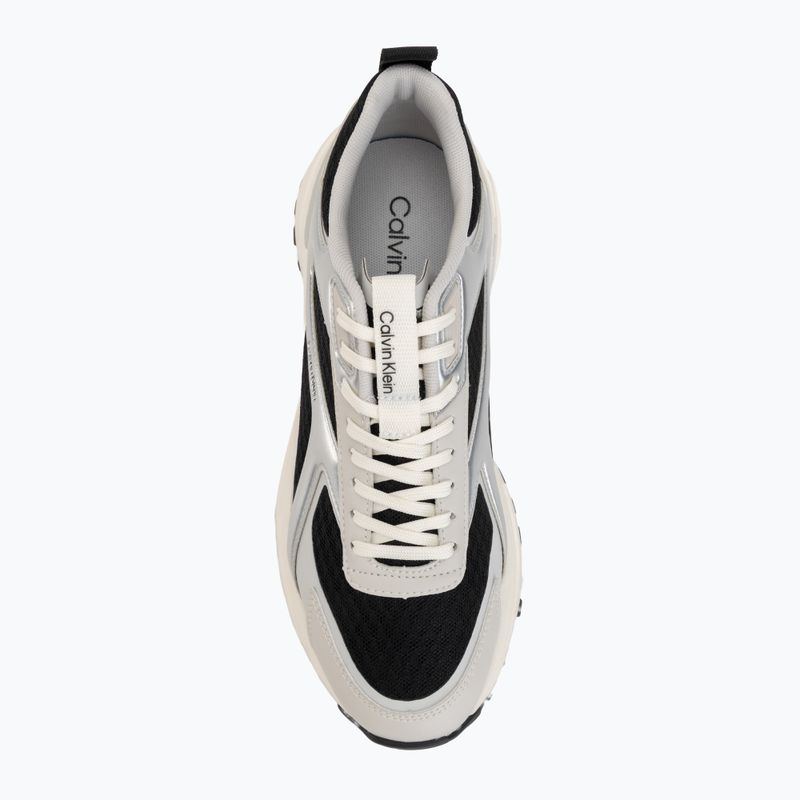 Încălțăminte pentru femei Calvin Klein HW0HW03140 Hike Run Stripe Mesh Met black/silver/light grey 5