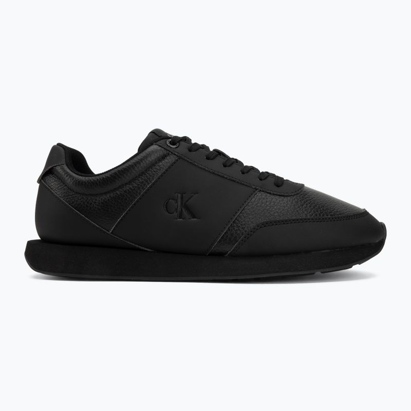 Încălțăminte pentru bărbați Calvin Klein HM0HM02447 Retro Run Lace Band triple black 2