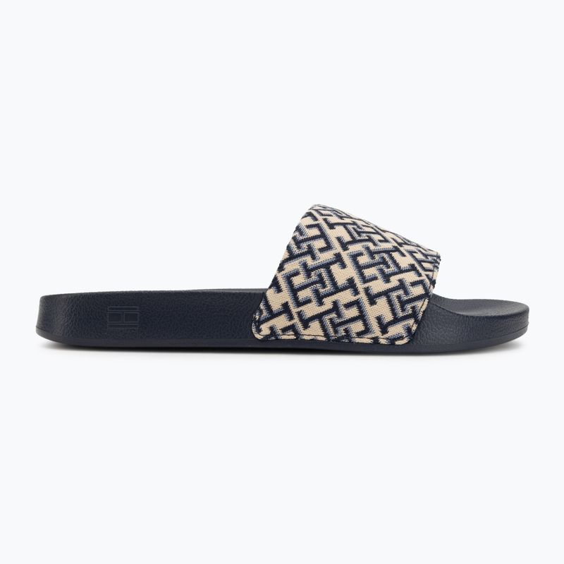 Șlapi pentru femei Tommy Hilfiger Monogram space blue 2