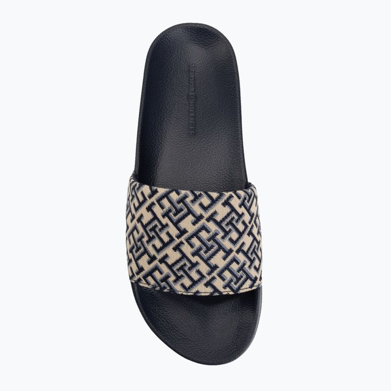 Șlapi pentru femei Tommy Hilfiger Monogram space blue 5