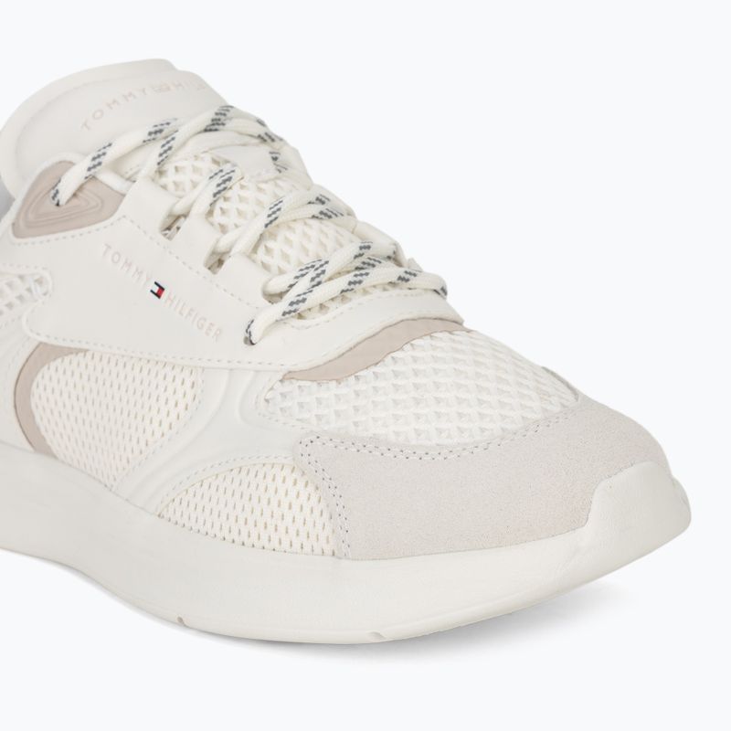 Încălțăminte pentru bărbați Tommy Hilfiger Lightweight Runner Monocolor ecru 7