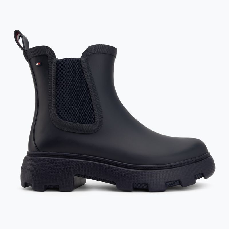Cizme pentru femei Tommy Hilfiger Rubber Flag Cleated space blue 2