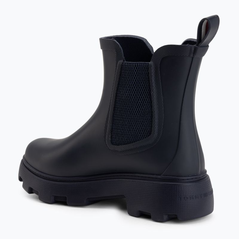 Cizme pentru femei Tommy Hilfiger Rubber Flag Cleated space blue 3