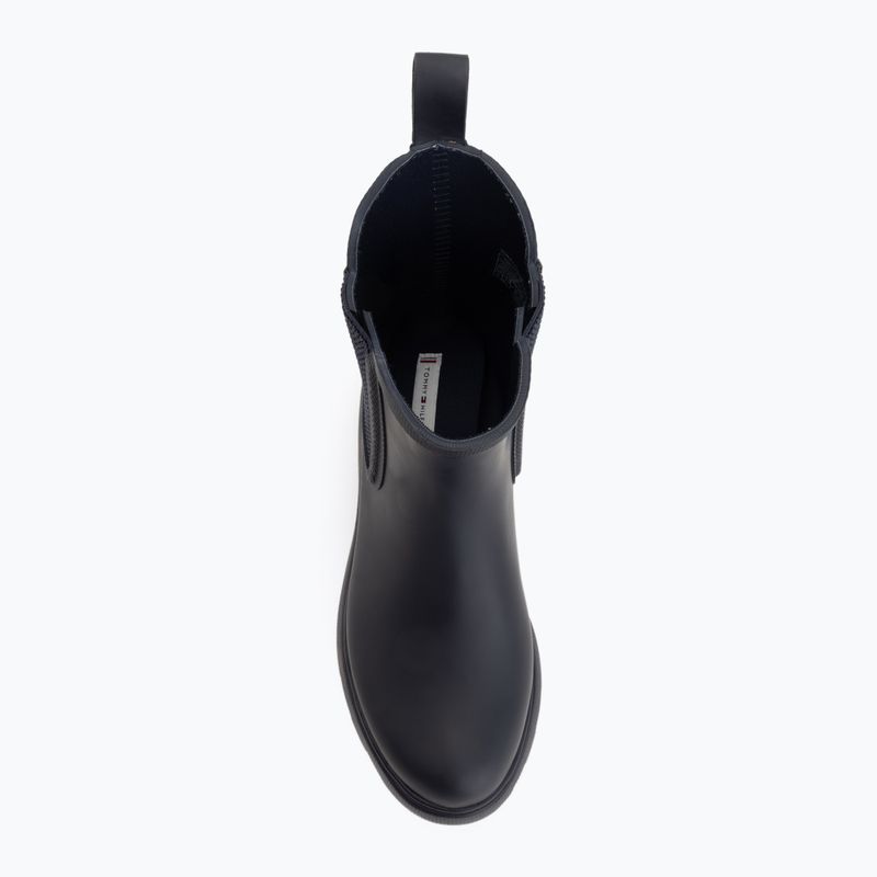 Cizme pentru femei Tommy Hilfiger Rubber Flag Cleated space blue 5