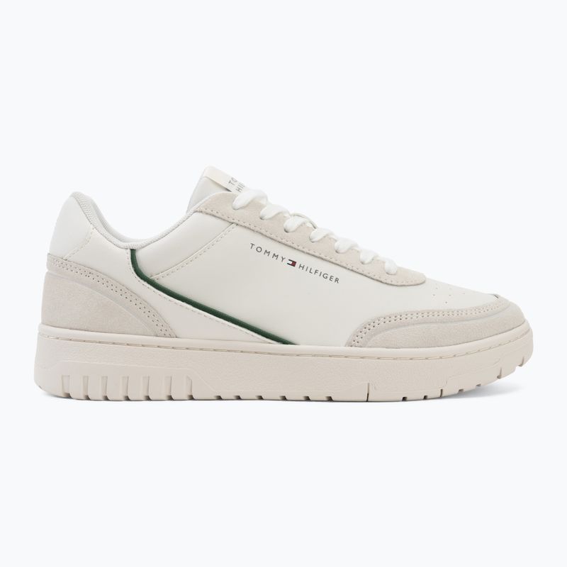 Încălțăminte pentru bărbați Tommy Hilfiger Basket Core Leather Suede Mix ecru/street green 2